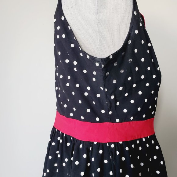 Sourpuss Black and Red Polka Dot Mini Dress - Picture 6 of 13